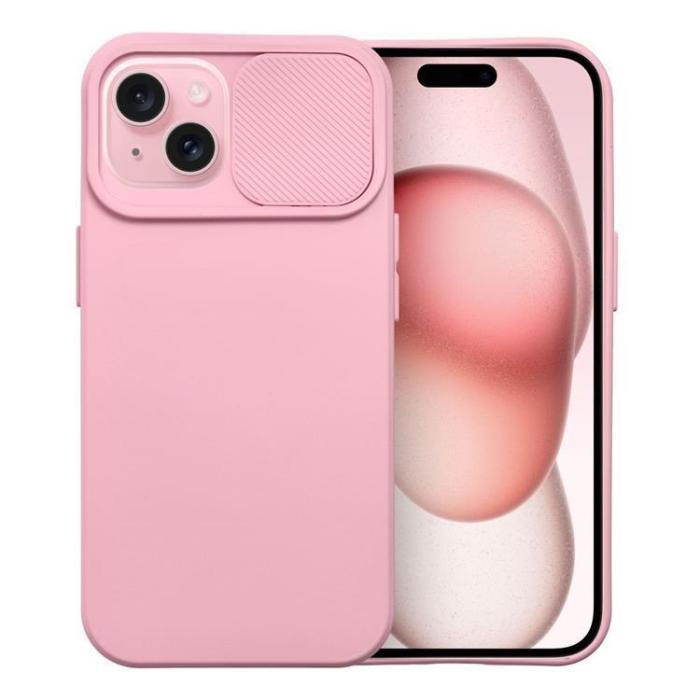 OEM - iPhone 15 Plus Mobilskal Slide - Ljusrosa