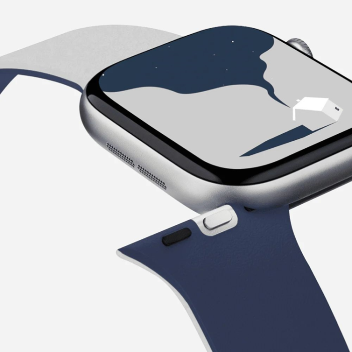 Moft - Moft Apple Watch (38/40/41/42mm) Armband Snap Duo - Marinblå/Misty