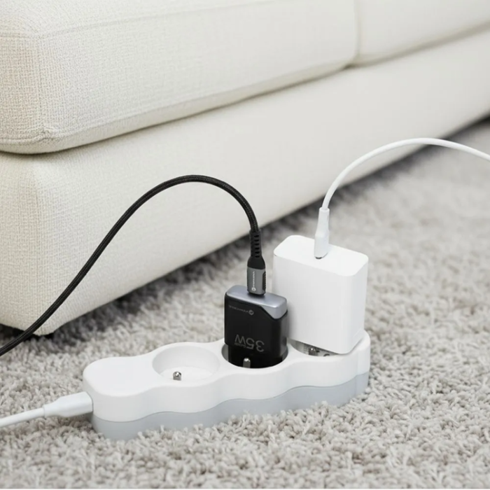 Forcell - Forcell Snabbladdare USB C 35W GaN III PD 3A F-Energy - Svart