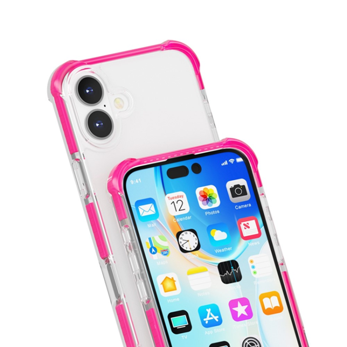A-One Brand - iPhone 17 Mobilskal MagSafe Förstärkta Hörn Acrylic - Rosa