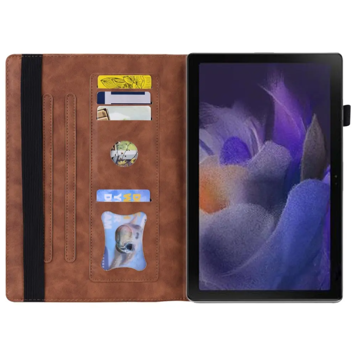 Taltech - Galaxy Tab A8 10.5 2021 Plånboksfodral - Brun