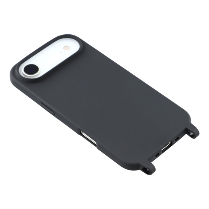 A-One Brand - iPhone 17 Air Mobilskal TPU med Hål för Rem - Svart