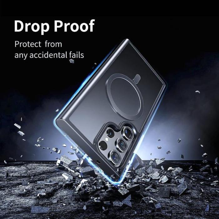 UTGATT - BOOM Galaxy S22 Ultra Mobilskal Magsafe Shockproof - Svart