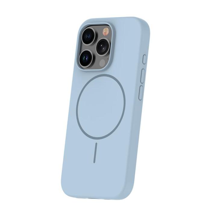 OEM - iPhone 13 Mobilskal MagSafe Silikon Thin - Ljusblått