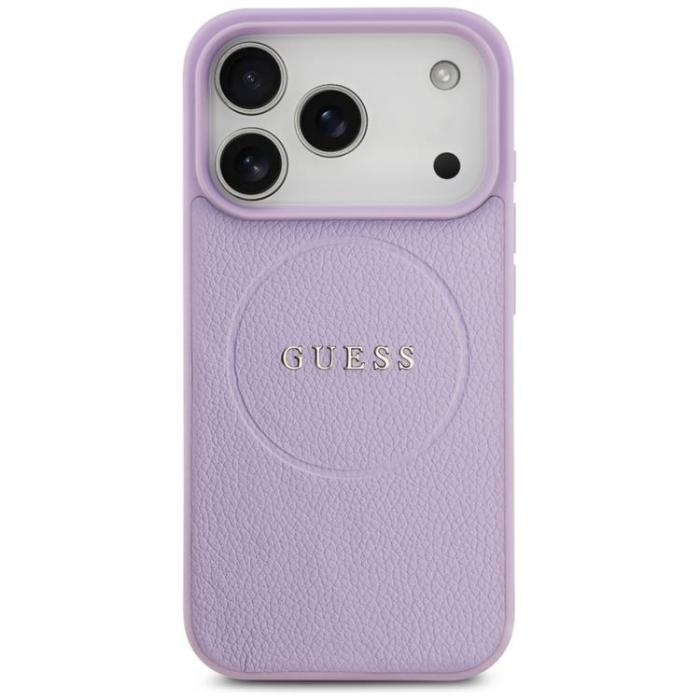 Guess - Guess iPhone 17 Pro Mobilskal MagSafe Grained Ring - Lila