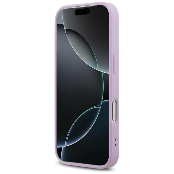 Guess - Guess iPhone 17 Pro Mobilskal MagSafe Grained Ring - Lila