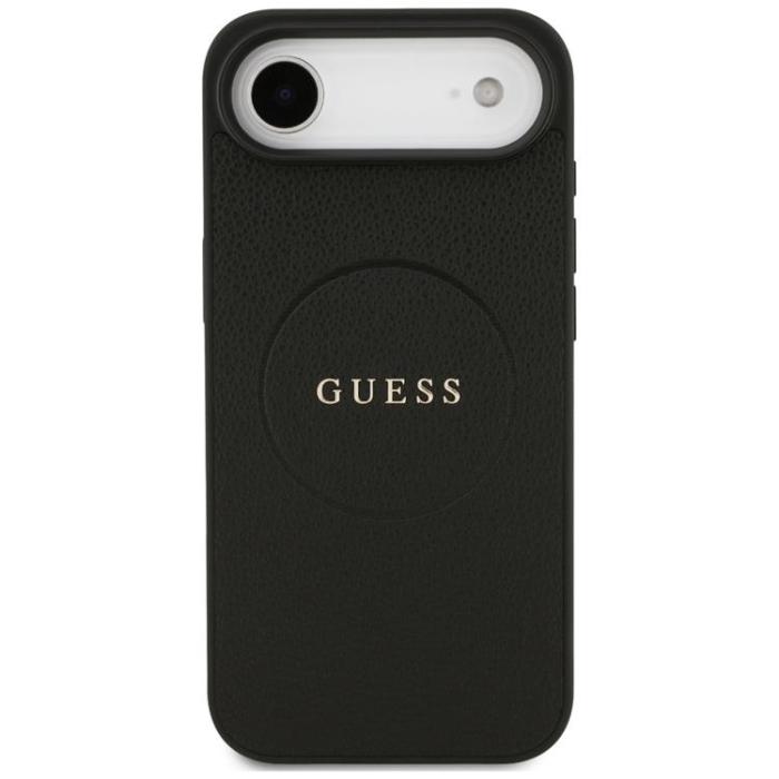 Guess - Guess iPhone 17 Air Mobilskal MagSafe Grained Ring - Svart