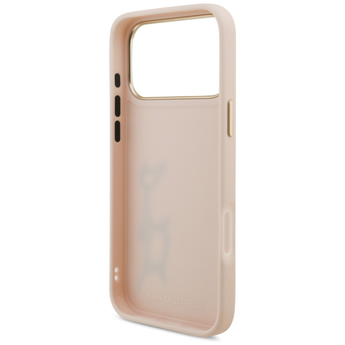 KARL LAGERFELD - Karl Lagerfeld iPhone 17 Pro Mobilskal Script Logo - Rosa