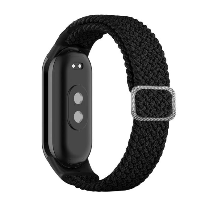 UTGATT - Xiaomi Mi Band 8 Armband Braided Strap Fabric - Svart