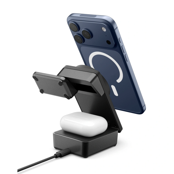 Spigen - Spigen Qi2.2 MagSafe Trådlös Laddare 25W iPhone/Apple Watch/AirPods EF323MQ