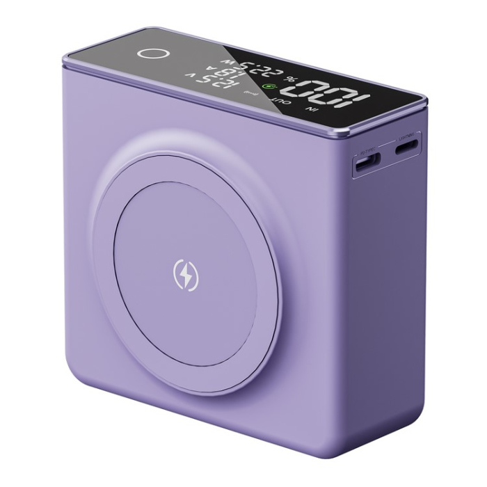 A-One Brand - Magsafe Powerbank 20000mAh Q7 15W Magnetic Trådlös - Lila