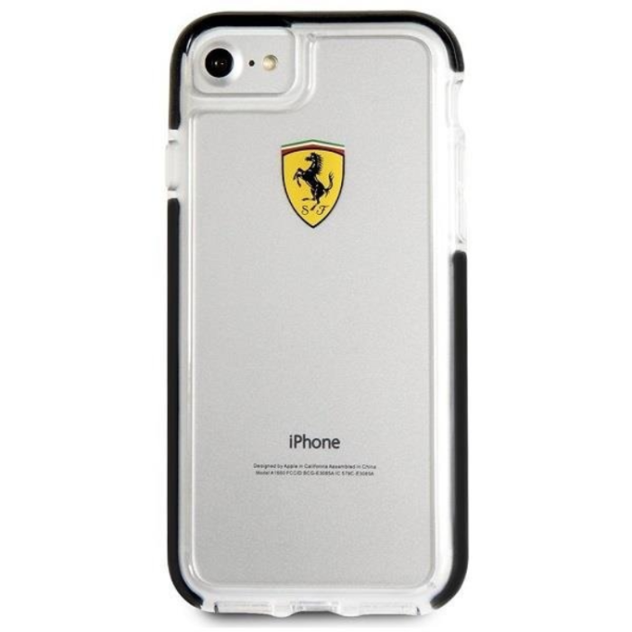 Ferrari - Ferrari iPhone 7/8/SE (2020/2022) Skal Shockproof - Transparent