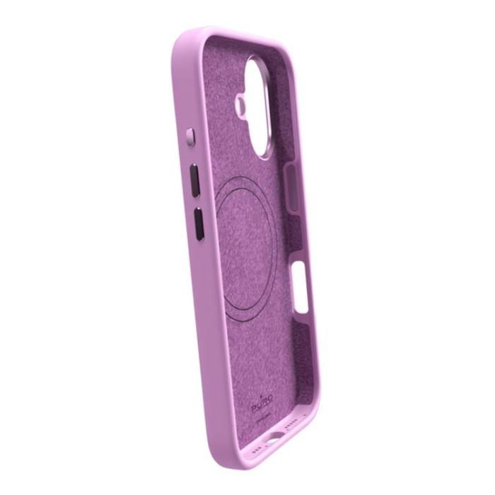 Puro - Puro iPhone 16 Plus Mobilskal Magsafe Icon Pro Silikon - Rosa