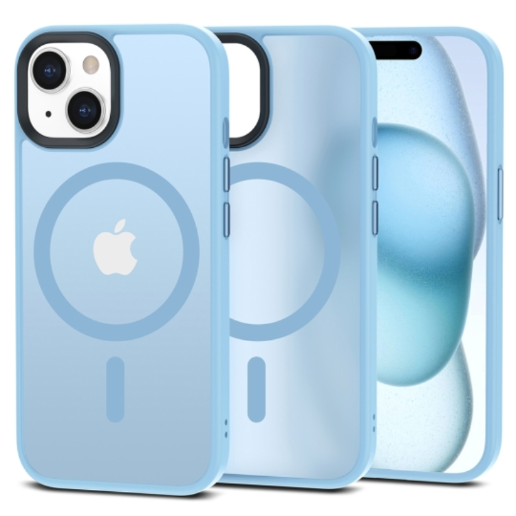 Tech-Protect iPhone 15 Mobilskal Magsafe Magmat - Matte Sky Blå | 2353 | AlltMobil