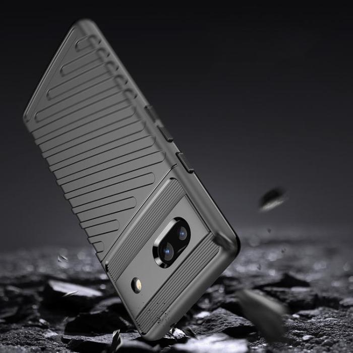 OEM - Google Pixel 7a Mobilskal Thunder Silicone Armor - Svart