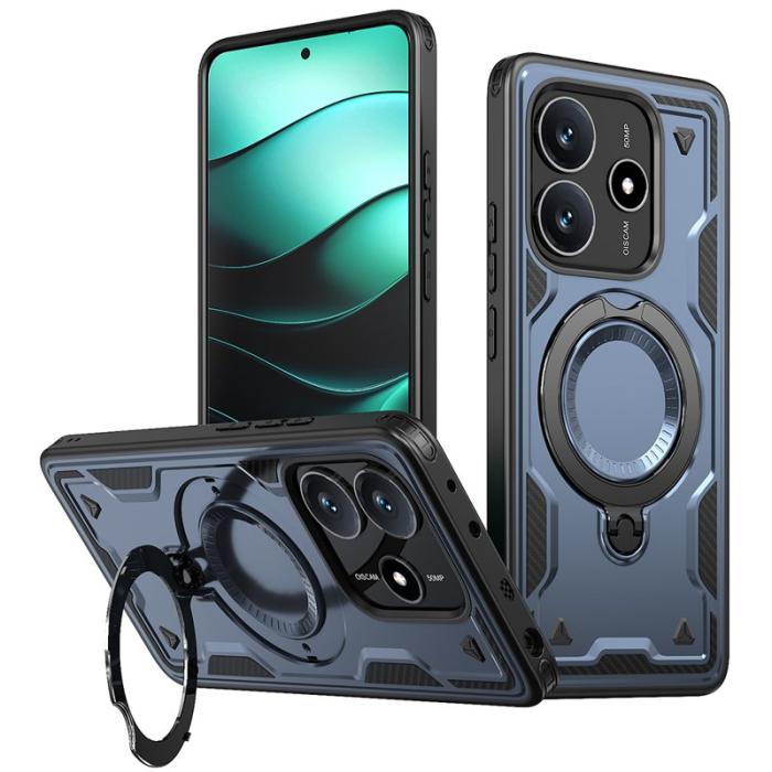 N/A - Mobilskal till Xiaomi Redmi Note 14 5G Plast Militärskydd - Blå