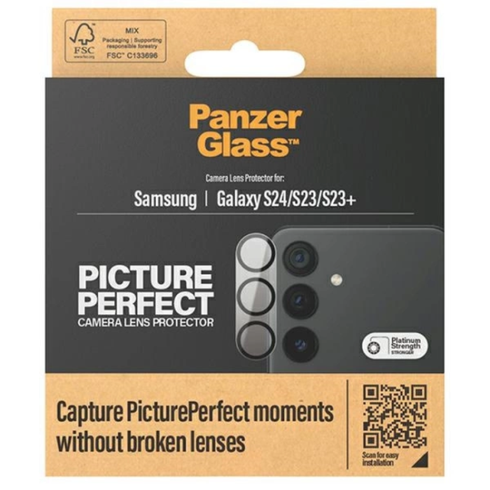 Panzer - Panzer Galaxy S24/S23 Plus/S23 Kameralinsskydd Härdat Glas Picture Perfect