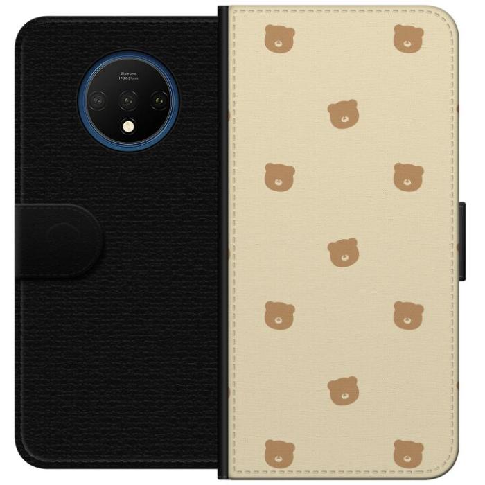 iSecrets - Plånboksfodral till OnePlus 7T med Björnmönster