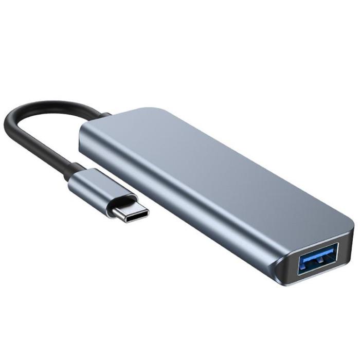 Tech-Protect - Tech-Protect V1-Hub Adapter 4in1 - Grå