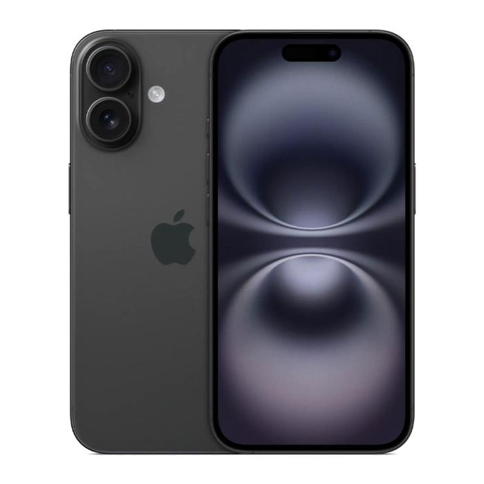 Apple - Apple iPhone 16 - 8GB - 256GB - Svart