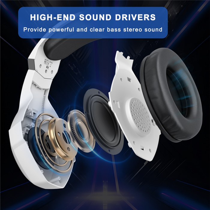 KOTION EACH - KOTION EACH Over-Ear Gaming Trådbundna Hörlurar RGB-ljus GS450