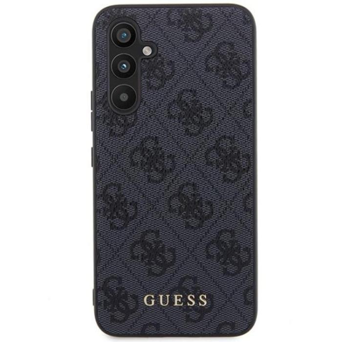 Guess - Guess Galaxy A54 5G Mobilskal Metall Gold Logo - Grå