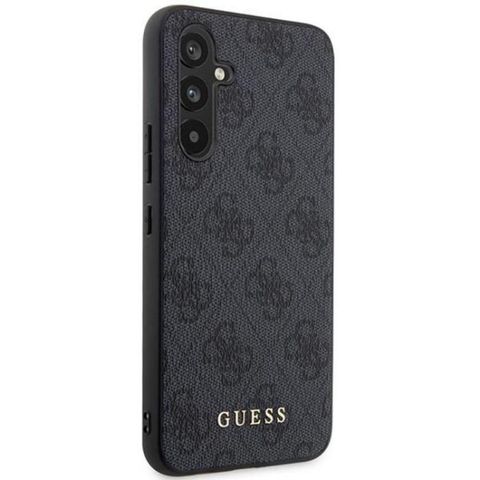 Guess - Guess Galaxy A54 5G Mobilskal Metall Gold Logo - Grå