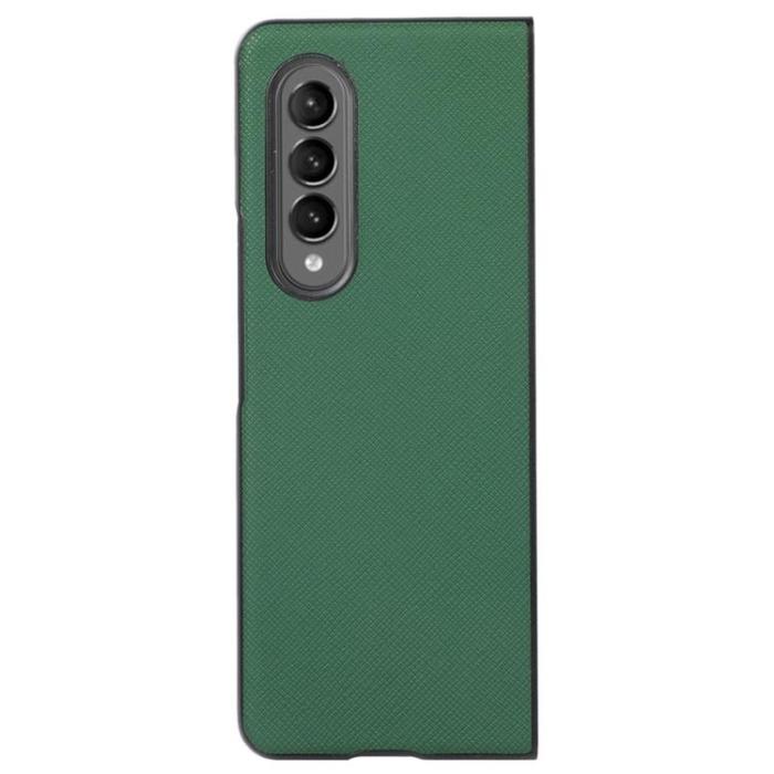 OEM - Galaxy Z Flip 4 Skal Cross Texture - Grön