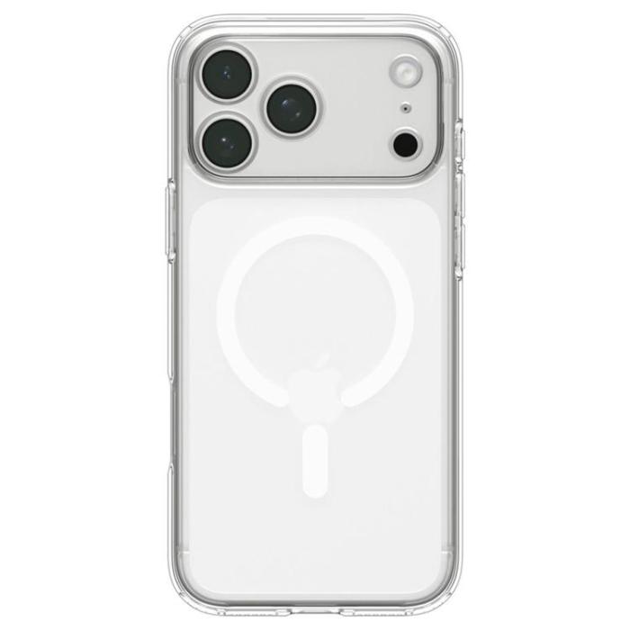 Spigen - Spigen Mobilskal För iPhone 18 Pro/17 Pro Magsafe Ultra Hybrid - Clear/Vit