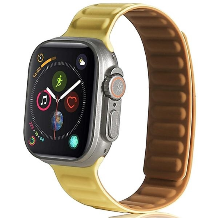 Beline Apple Watch (42/44/45/49mm) Armband Magnetic - Gul | 5123 | AlltMobil