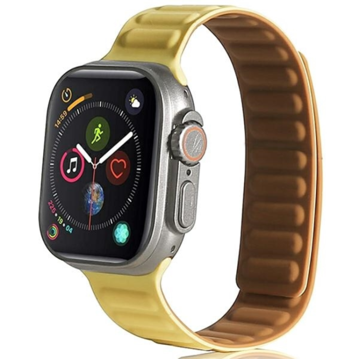 Beline - Beline Apple Watch (42/44/45/49mm) Armband Magnetic - Gul