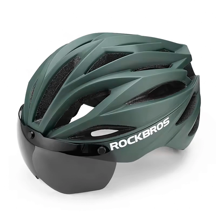 Rockbros Cykelhjälm Avtagbara UV-Skyddsglasögon - Grön (Grön) | 264 | AlltMobil