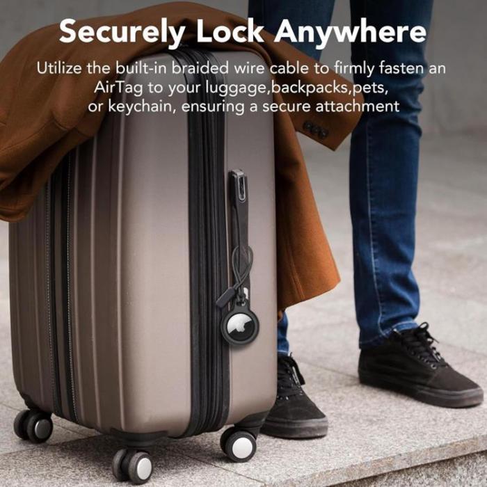 Tech-Protect - [2-Pack] Tech-Protect Apple Airtag Skal Rough Chain - Svart
