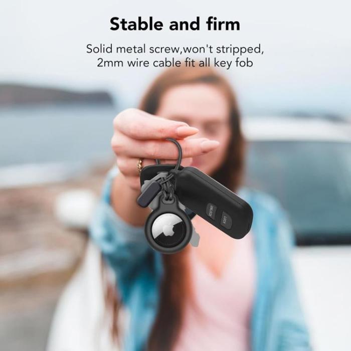 Tech-Protect - [2-Pack] Tech-Protect Apple Airtag Skal Rough Chain - Svart