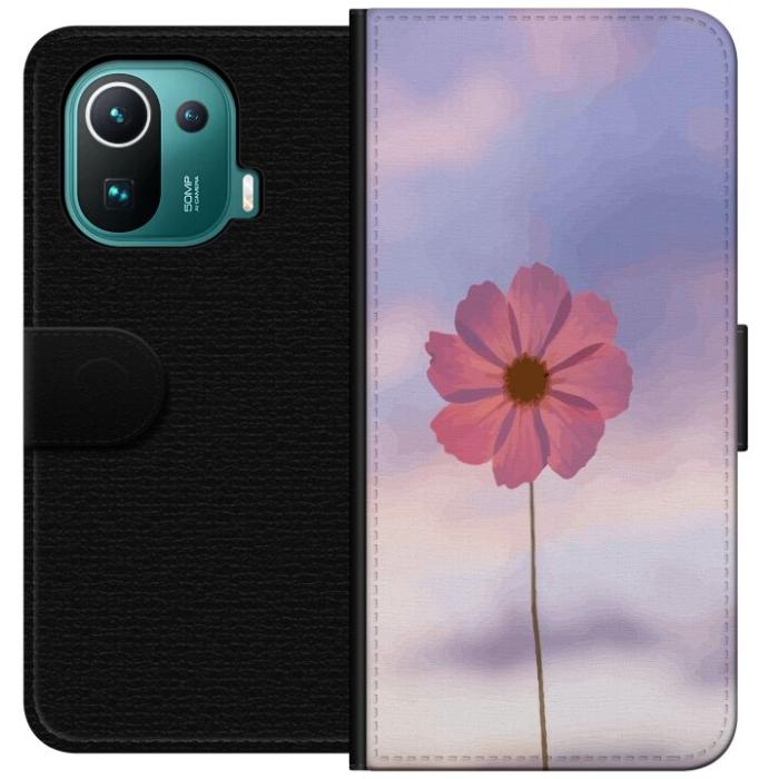 iSecrets - Plånboksfodral till Xiaomi Mi 11 Pro med Rosa blomma