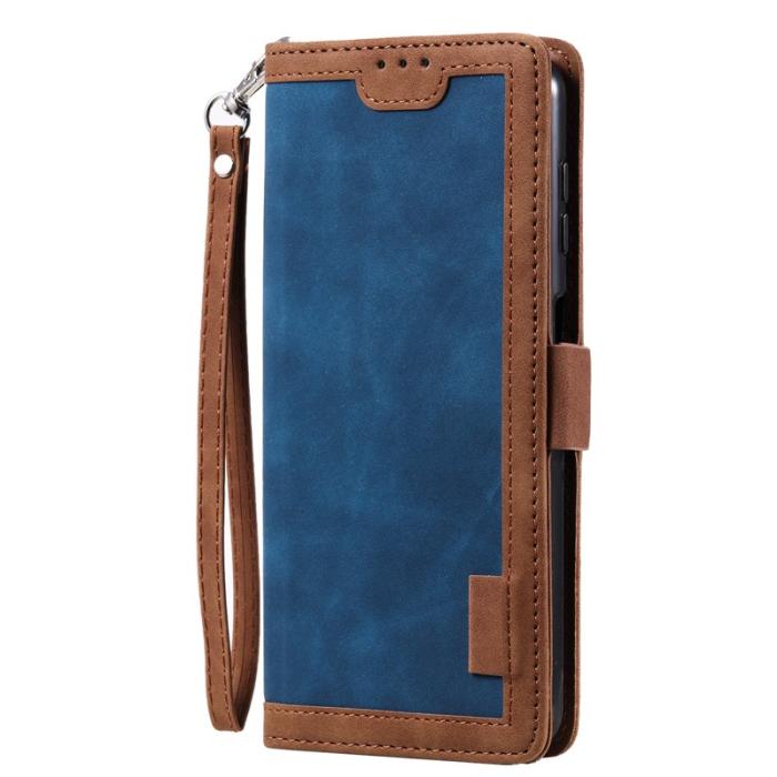 OEM - Samsung Galaxy S26+ Plånboksfodral RFID-Skydd Konstläder Ställ - Blå