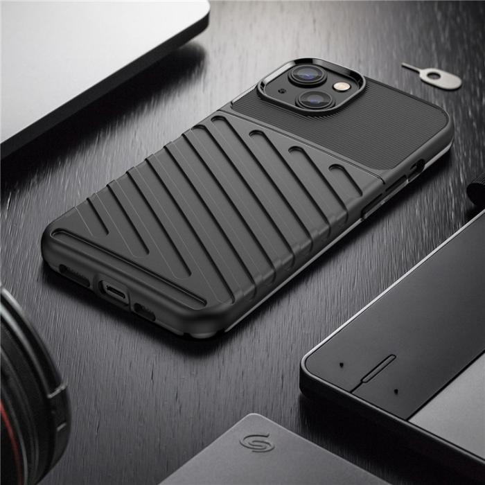 OEM - iPhone 14 Plus Skal Thunder Twill - Svart