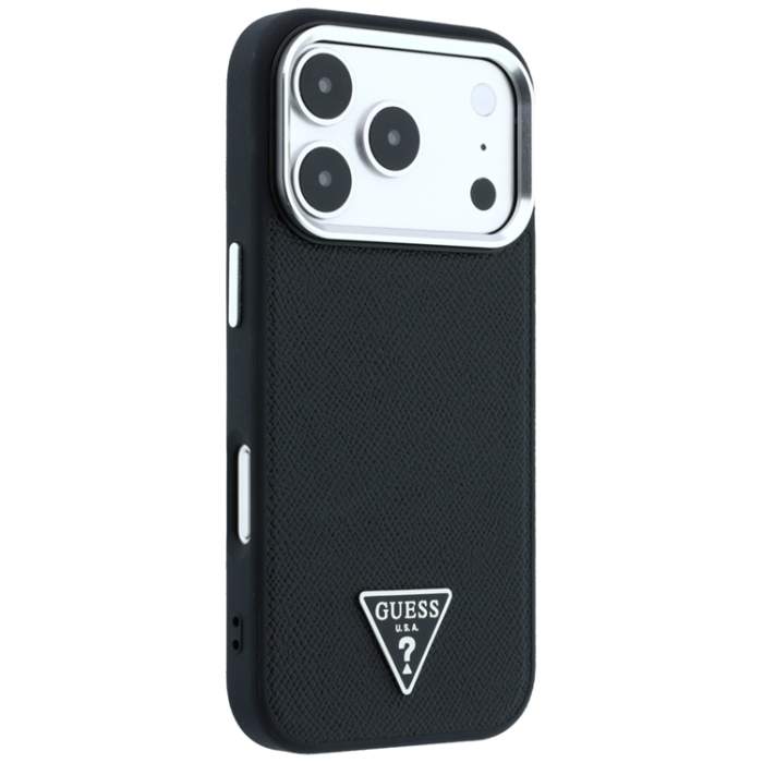 Guess - Guess Mobilskal För iPhone 18 Pro/17 Pro Magsafe Grained Triangle Logo
