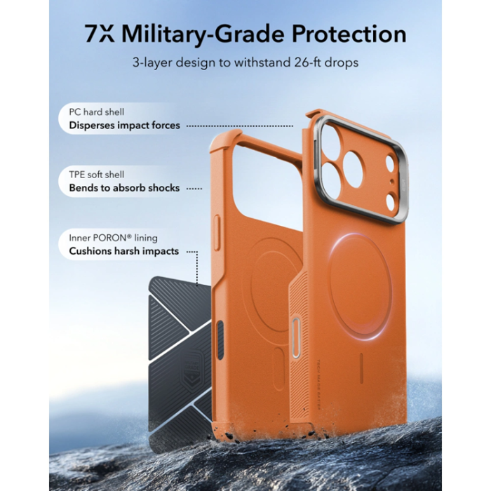 ESR - ESR Mobilskal För iPhone 17 Pro/18 Pro Magsafe Cyber Tough Kickstand