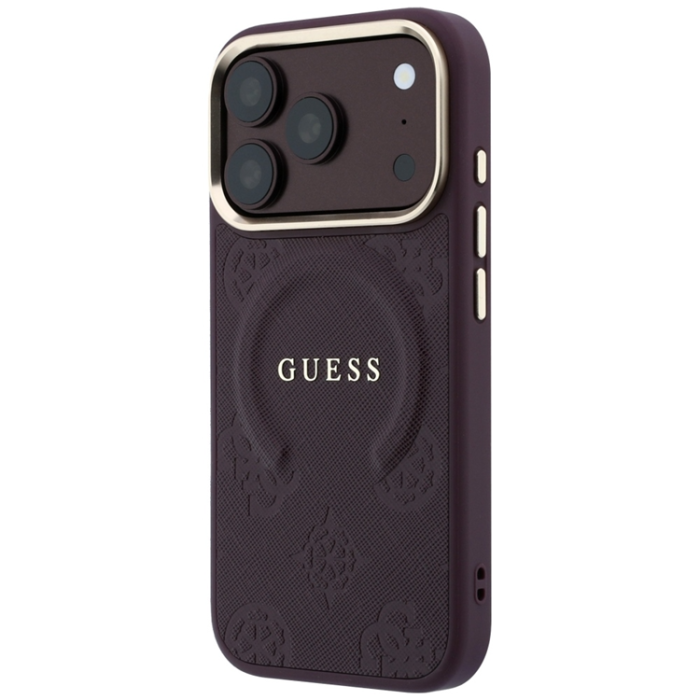 Guess - Guess Mobilskal till iPhone 18 Pro Max/17 Pro Max Magsafe Saffiano Peony