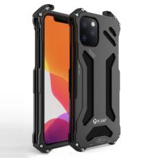 R-JUST - R-JUST Mobilskal till iPhone 12 Shockproof Metall Cool Design Svart