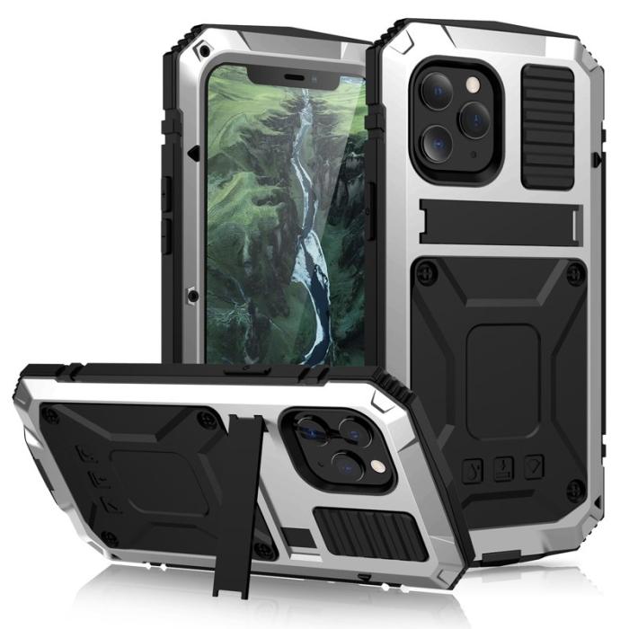 R-JUST - R-JUST Mobilskal till iPhone 12 Pro Max Shockproof Silver Dustproof Waterproof