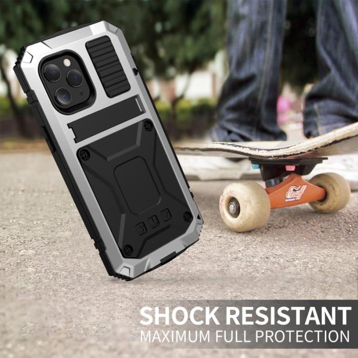 R-JUST - R-JUST Mobilskal till iPhone 12 Pro Max Shockproof Silver Dustproof Waterproof