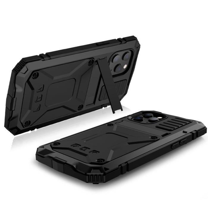 R-JUST - R-JUST Mobilskal till iPhone 12 Pro Max Shockproof Svart