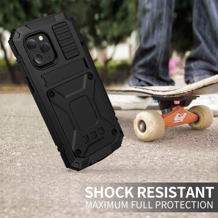 R-JUST - R-JUST Mobilskal till iPhone 12 Pro Max Shockproof Svart