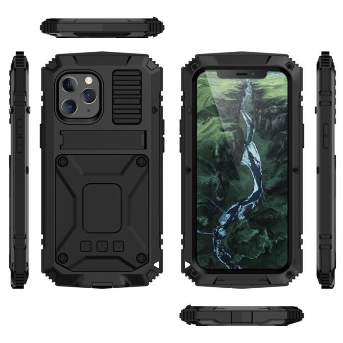 R-JUST - R-JUST Mobilskal till iPhone 12 Pro Max Shockproof Svart