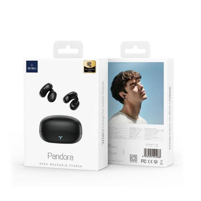 WIWU - Wiwu Trådlösa Hörlurar Open Wearable Pandora - Svart