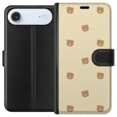 Gustaf - Pl&aring;nboksfodral till Apple iPhone 17 Air med Bj&ouml;rnm&ouml;nster