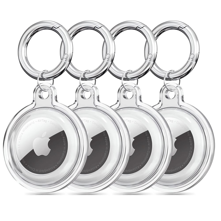 [4-Pack] Tech-Protect Apple Airtag Icon - Clear | 264 | AlltMobil