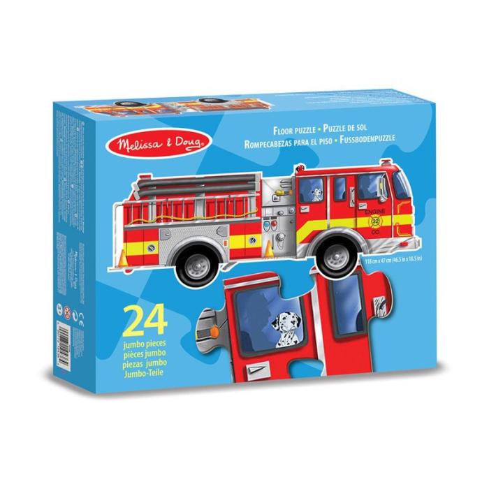 MND - MND 24 Pcs Floor Puzzle Giant Fire Engine